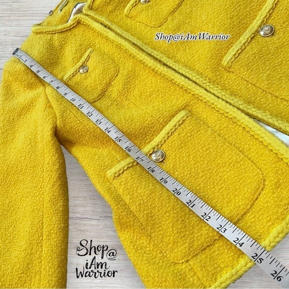 J.Crew canary yellow boucle lady jacket + matching mini skirt *shop@iamwarrior - Picture 11 of 16